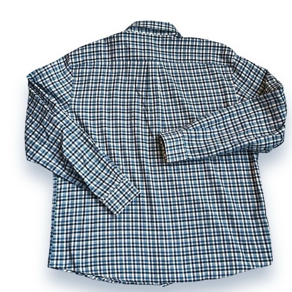Johnnie O Yellowstone Shirt Plaid Button Down Laguna Blue Preppy Classic X Large - Picture 6 of 9